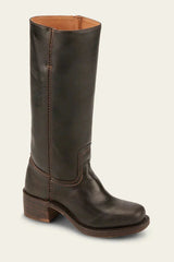 Kniehohe Stiefel schwarz mit elegantem Design – Braun