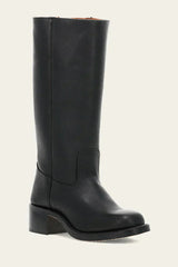 Kniehohe Stiefel schwarz mit elegantem Design – Schwarz