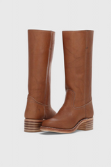 Kniehoher Schlupfstiefel - Jennifer – Braun