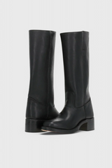 Kniehoher Schlupfstiefel - Jennifer – Schwarz