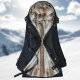 Scheen - langer wintermantel für damen mit schickem look – Schwarz