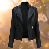 DEBY- Die stylische und einzigartige Lederjacke – Schwarz