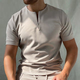 Körperbetontes Freizeitshirt - Nelson – Grau
