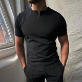 Körperbetontes Freizeitshirt - Nelson – Schwarz