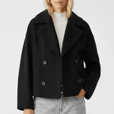 Kurze Zweireihige Jacke - Dorothea – Schwarz
