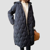 Edith | Parka mit Kapuze – Marineblau