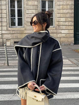 Ysolde - statement jacke – Schwarz und Weiß