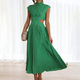 Amelia - Elegantes ärmelloses kleid – Grün