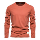 Levi - Klassisches langärmeliges T-Shirt – Orangefarben