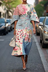 Elora - Luftiges Blumenkleid – Bunt