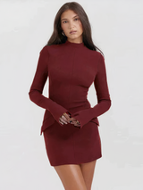 Elegantes Mini-Kleid im Regular Fit mit Spaghetti-Trägern – vielseitiges Sommerstyle – Rot