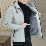 Xander - 2025 Mode Jacke mit Kapuze Windjacke – Khakifarben