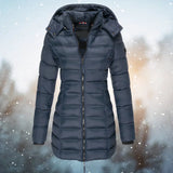 Warmer und bequemer wintermantel - celes – Marine