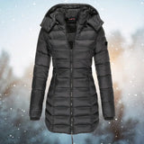 Warmer und bequemer wintermantel - celes – Schwarz