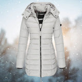 Warmer und bequemer wintermantel - celes – Grau