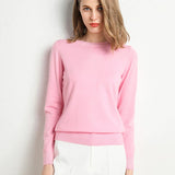Langarm-Pullover Mit Rundhalsausschnitt - Katrin – Rosa