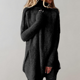 Pullover mit rollkragen - strickpullover damen – Schwarz