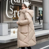 Lang - jacke – Khaki_lara
