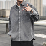 Lukas | Lässige Cordjacke – Grau