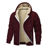 Lässige Fleecejacke für Stilvolle Herbsttage – Burgund