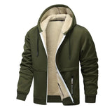 Lässige Fleecejacke für Stilvolle Herbsttage – Armeegrün