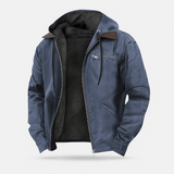 Lässige Jacke Mit Reißverschluss - Bennett – Blau