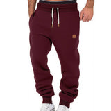 Elias | Lässige Jogginghose mit Taschen – Burgund