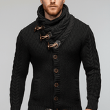 Lässiger Grobstrick-Cardigan - Ferdinand – Schwarz