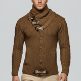 Lässiger Grobstrick-Cardigan - Ferdinand – Braun