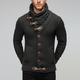 Lässiger Grobstrick-Cardigan - Ferdinand – Dunkelgrau