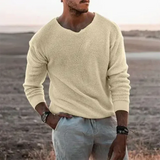 Lässiger Pullover für entspannte Wintertage – Cremeweiß