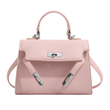 Laura | Elegante Damenhandtasche mit Henkel oben – Rosa