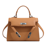 Laura | Elegante Damenhandtasche mit Henkel oben – Braun