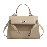 Laura | Elegante Damenhandtasche mit Henkel oben – Khaki