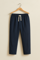 Laurentius Freizeithose mit Kordelzug – Marineblau