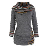 Layla | Schickes Kapuzenpullover – Dunkelgrau