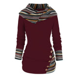 Layla | Schickes Kapuzenpullover – Burgund