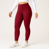 Lea | Dehnbare Winterleggings – Karmesinrot