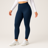 Lea | Dehnbare Winterleggings – Marineblau