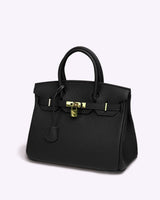 Evelina Tasche | Sofistische Ledertasche – Schwarz