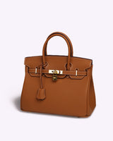Evelina Tasche | Sofistische Ledertasche – Braun