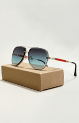 Leichte Aviator-Sonnenbrille - Marleen – Türkis