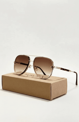 Leichte Aviator-Sonnenbrille - Marleen – Braun