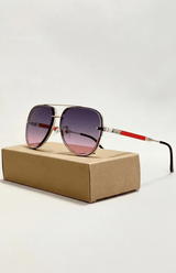 Leichte Aviator-Sonnenbrille - Marleen – Kristall