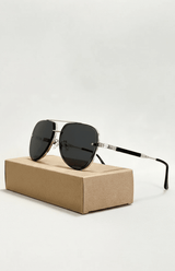 Leichte Aviator-Sonnenbrille - Marleen – Mitternacht