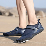 Unisex Aquaschuhe mit Klettverschluss | Schnell trocknende Strandschuhe – Dunkelblau