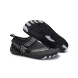 Unisex Aquaschuhe mit Klettverschluss | Schnell trocknende Strandschuhe – Schwarz