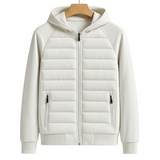 Leichte Steppjacke mit Kapuze für Übergangstage – Weiß