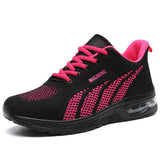 Leichter Gepolsterter Sneaker - Gina – Schwarz/Rosa