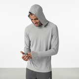 Leichter UV Schutz Hoodie - SunveilPro – Hellgrau